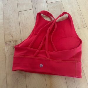 Lululemon Athletica Red Racerback Sports Bra